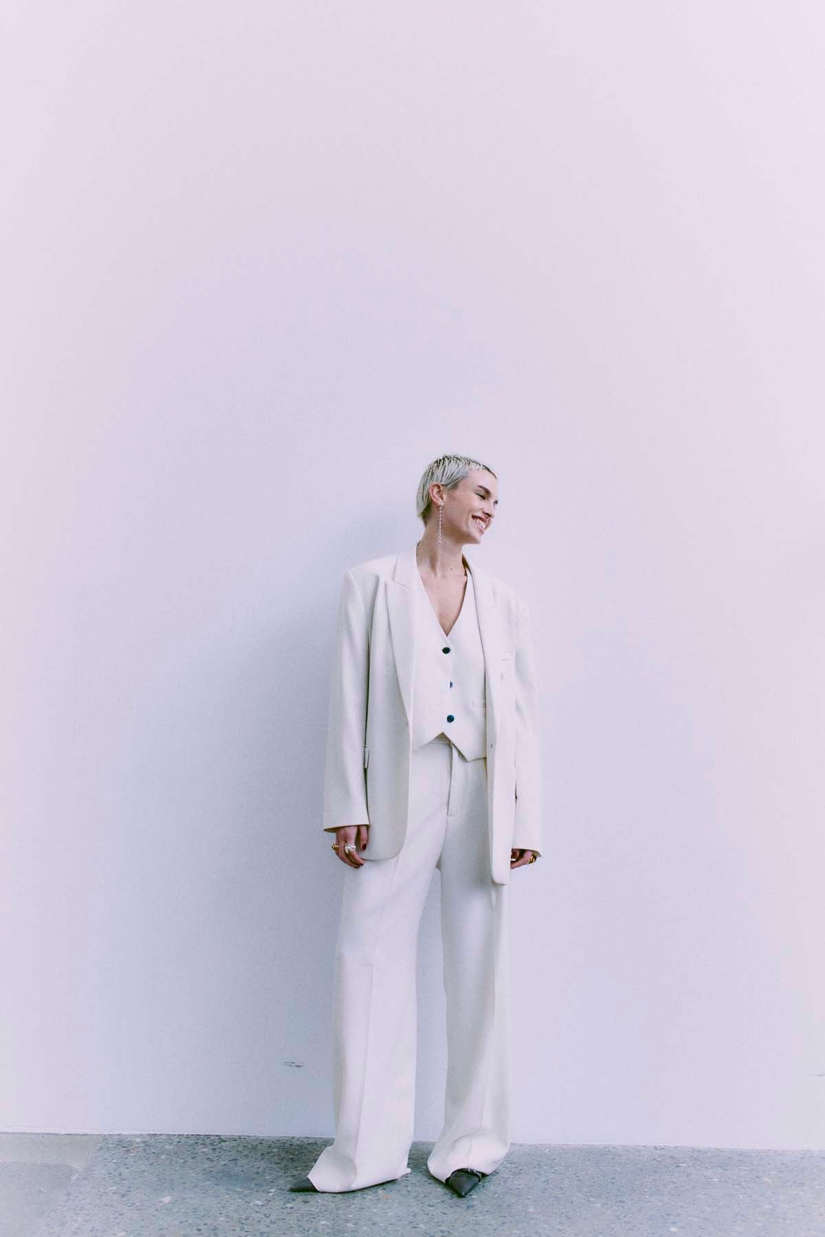 CMTAILOR - BLAZER IN WEISS,WOLLWEISS