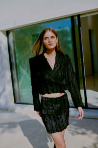 CMJANEY - SHORT BLAZER IN SCHWARZ