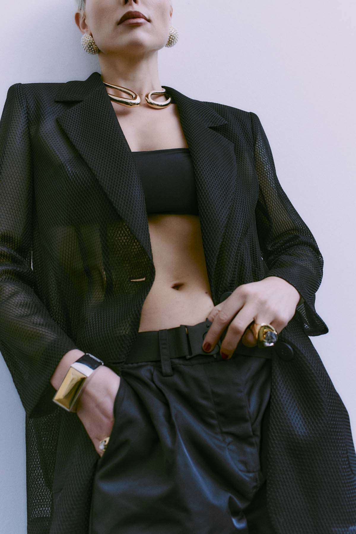 CMNETTY - BLAZER IN SCHWARZ