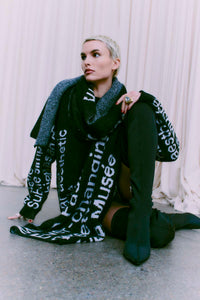 CMIBRA - KLEID IN SCHWARZ,WOLLWEISS