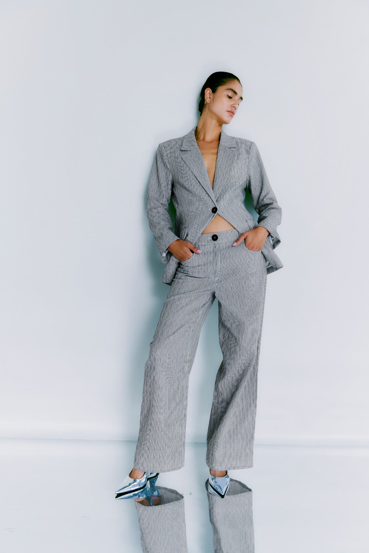 CMEMILY - BLAZER IN SCHWARZ UND WEISS