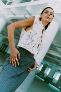 CMBOOGA - TOP IN BEIGE,WOLLWEISS