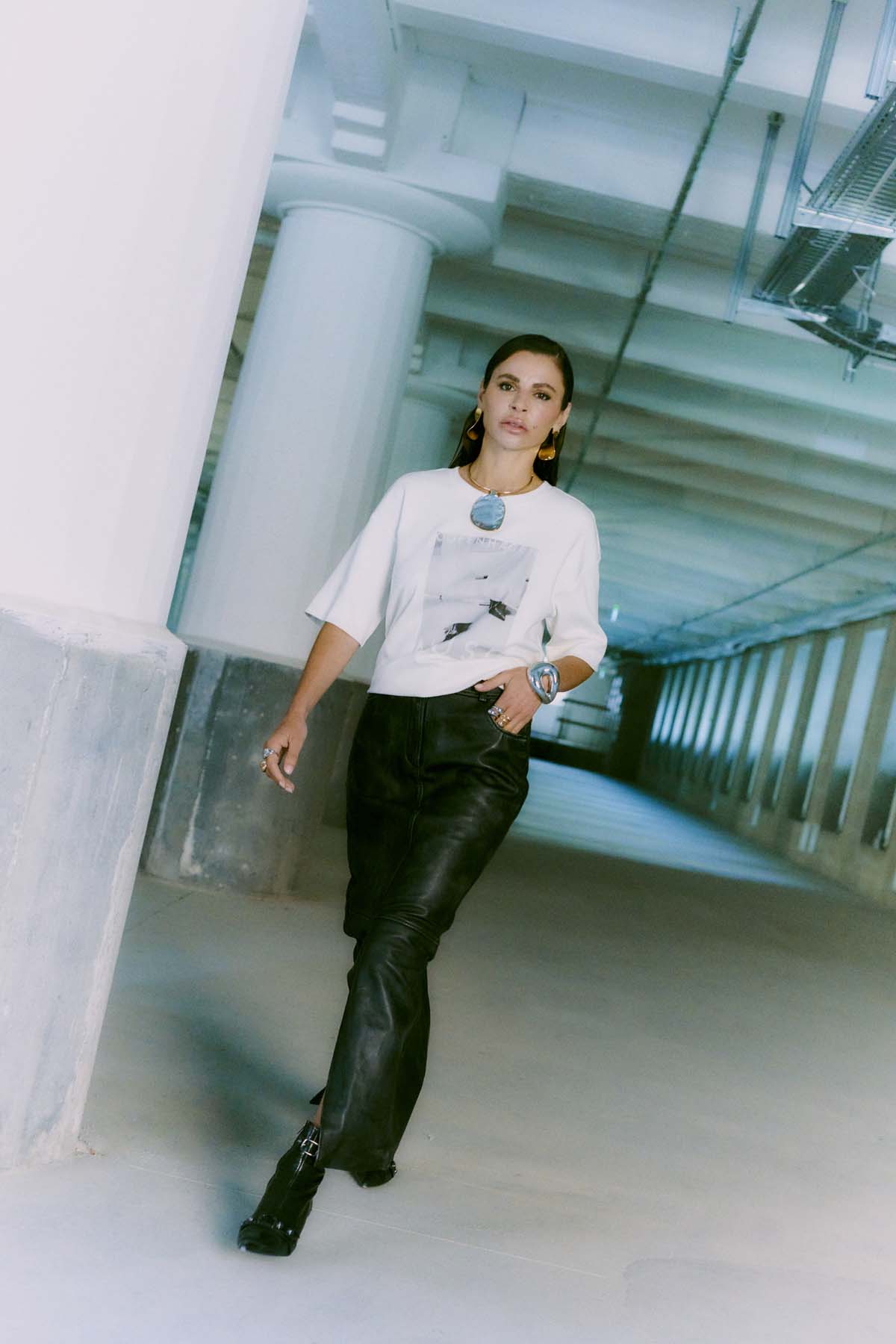 CMMUSE - T-SHIRT IN BEIGE,WOLLWEISS