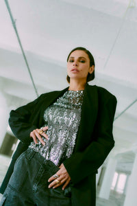 CMTINA - BLAZER IN SCHWARZ