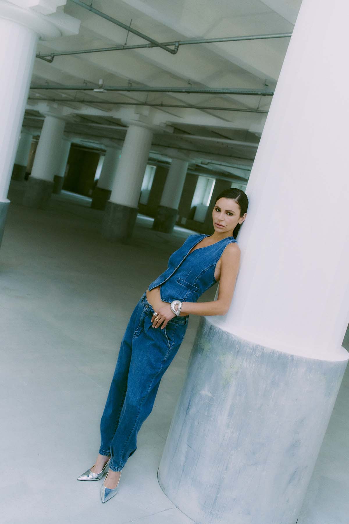 CMJEAN - DENIMHOSE IN BLAU