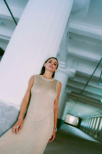 CMMETESA - WENDBARES KLEID IN GOLD