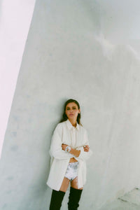 CMMOLO - HEMD IN BEIGE,WOLLWEISS