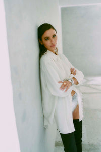 CMMOLO - HEMD IN BEIGE,WOLLWEISS