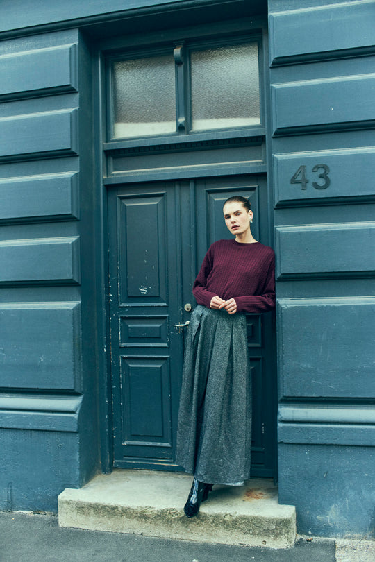 CMSHINMI - ROCK MIT GLITZER IN SCHWARZ