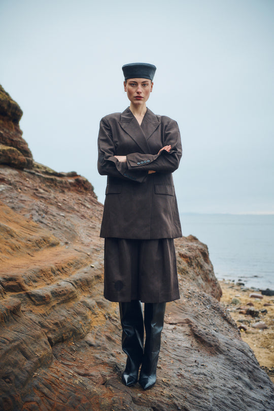 CMTAILOR – ZWEIREIHIGER BLAZER IN BRAUN