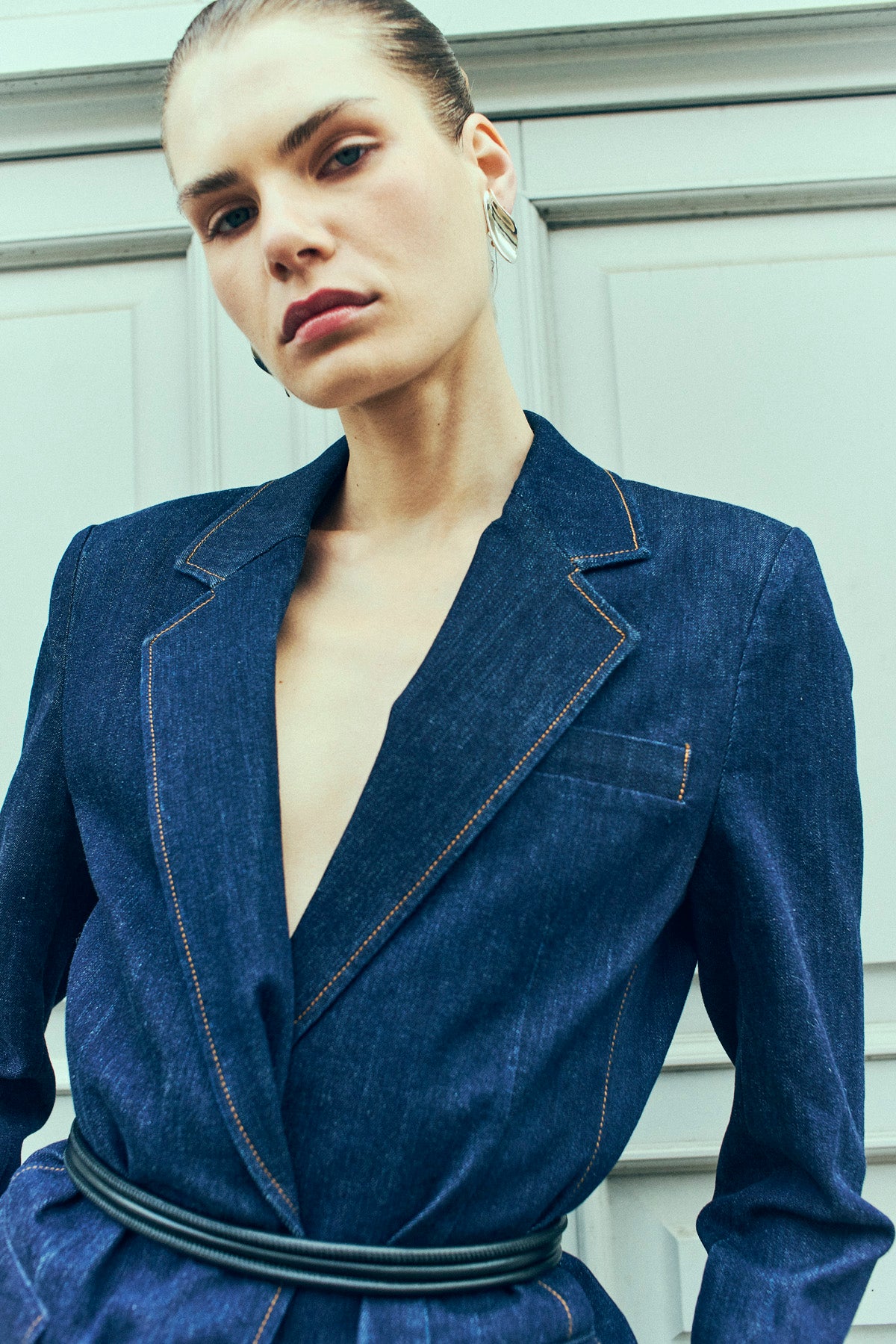 CMJEAN - DENIM BLAZER IN BLAU