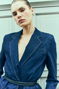 CMJEAN - DENIM BLAZER IN BLAU