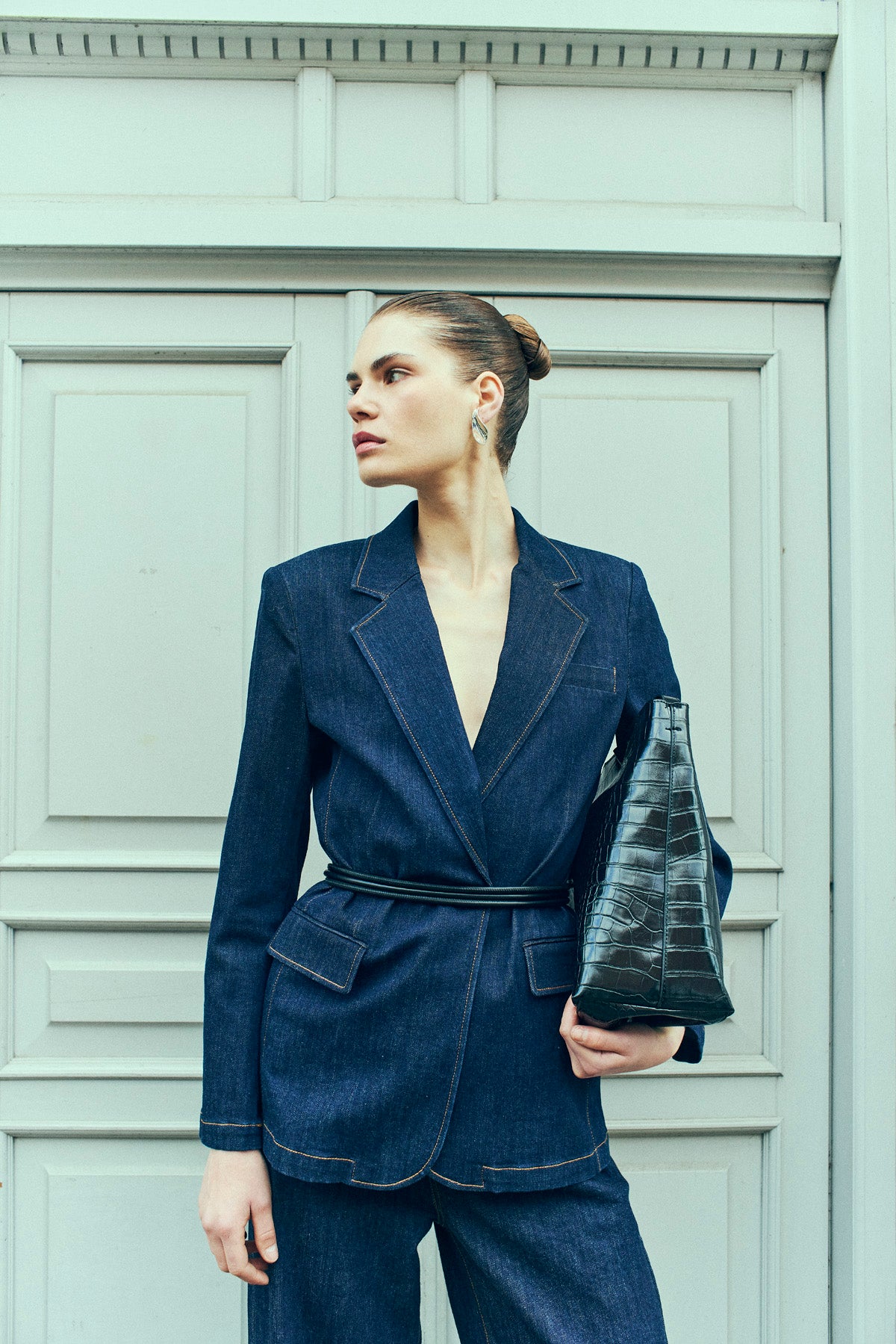 CMJEAN - DENIM BLAZER IN BLAU