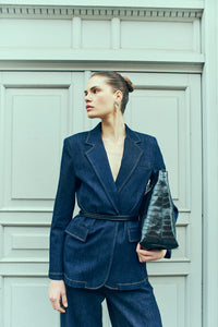 CMJEAN - DENIM BLAZER IN BLAU