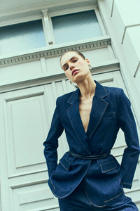 CMJEAN - DENIM BLAZER IN BLAU