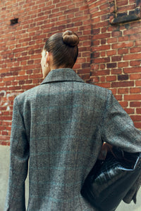 CMJADEN – BLAZER AUS WOLLMISCHUNG IN DUNKELGRAU MELANGE