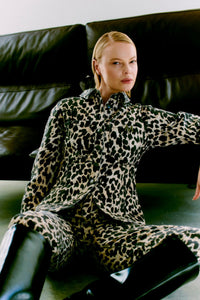 CMLEORA - DENIMHEMD IN LEOPARD