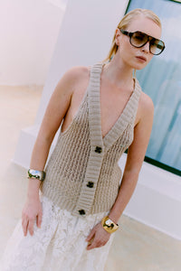 CMLINDA - STRICKWESTE IN BEIGE