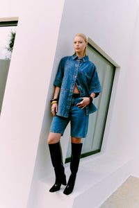 CMJEYCCE - DENIM SHORTS IN BLAU