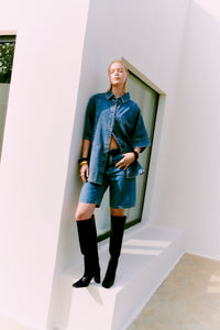 CMJEYCCE - DENIM SHORTS IN BLAU