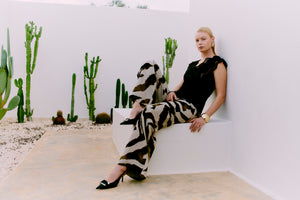 CMNATULI - HOSE IN BEIGE UND SCHWARZ