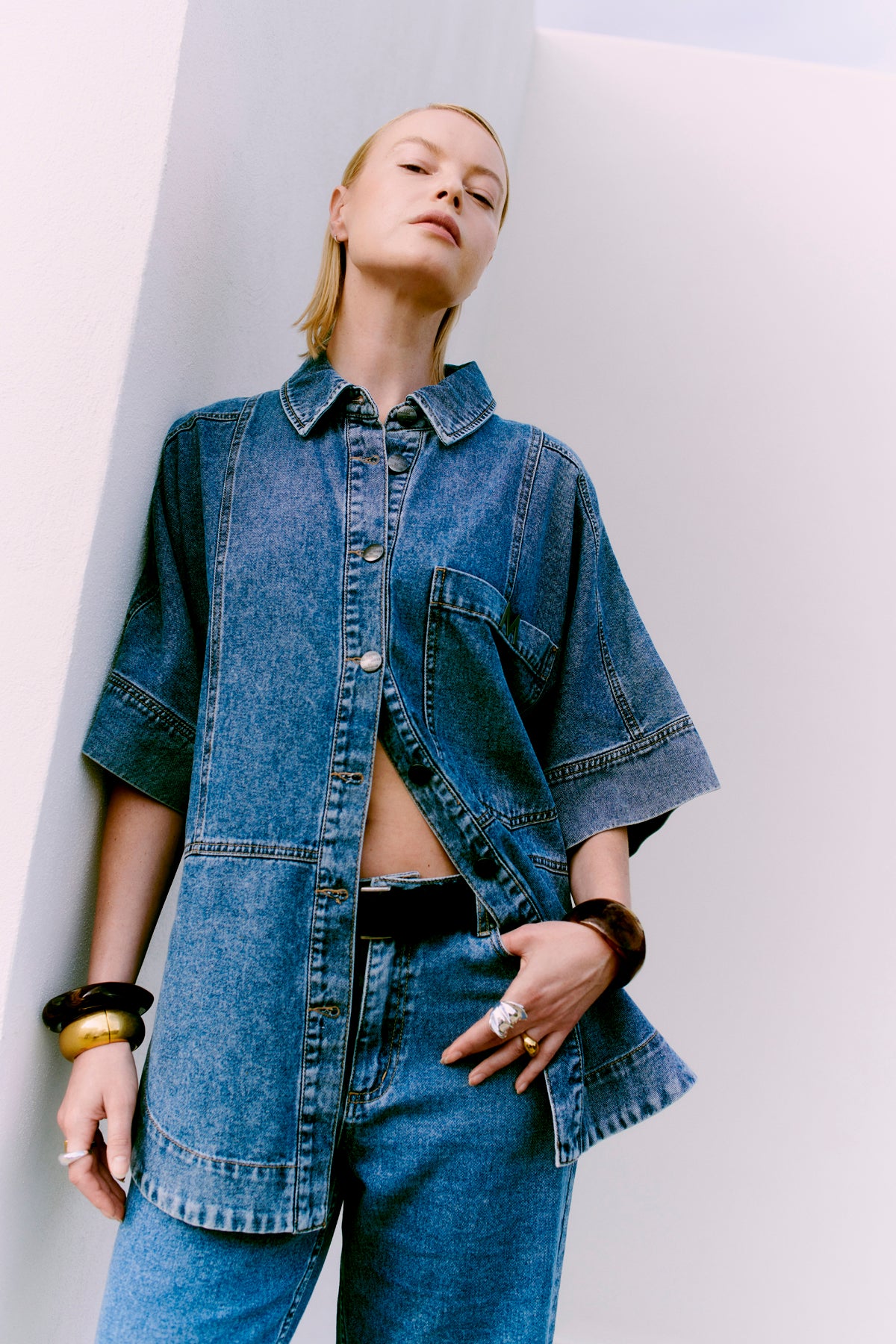 CMJEYCCE - DENIM HEMD IN BLAU