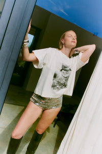 CMMUSE - T-SHIRT IN WOLLWEISS