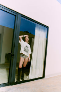 CMMUSE - T-SHIRT IN WOLLWEISS