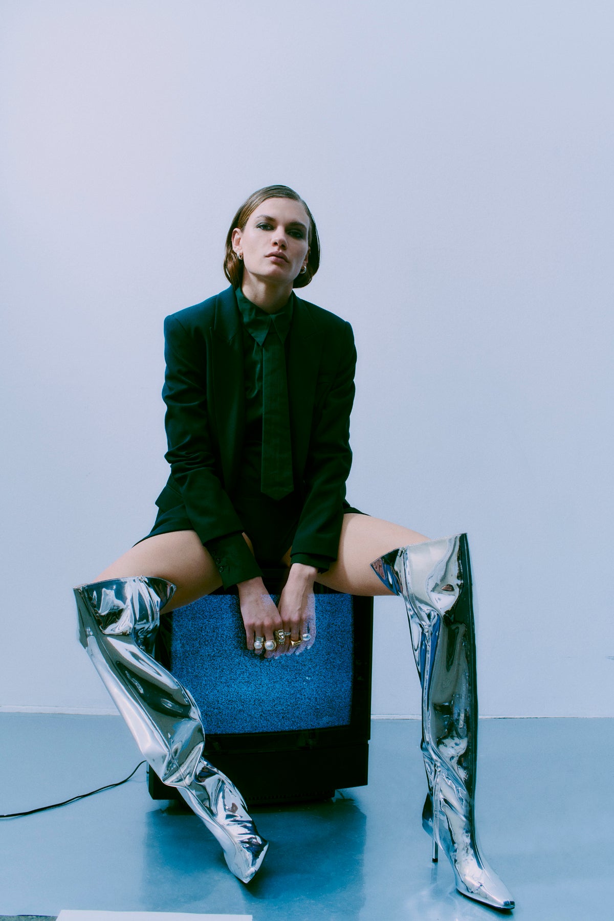 CMTAILOR - BLAZER IN GRUN