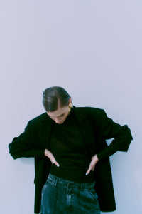 CMTAILOR - LANGER BLAZER IN SCHWARZ