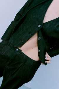 CMJEAN - DENIMWESTE IN SCHWARZ