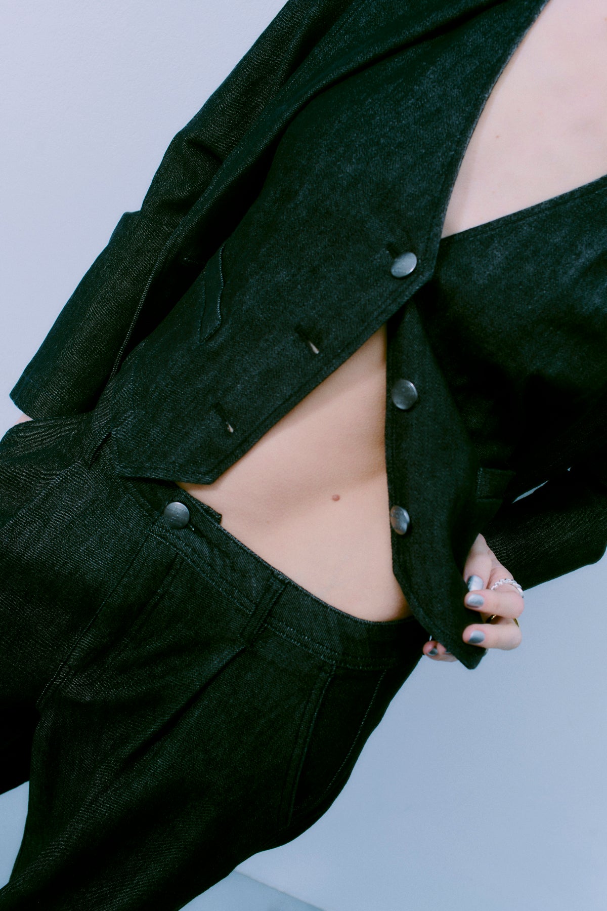 CMJEAN - DENIMWESTE IN SCHWARZ