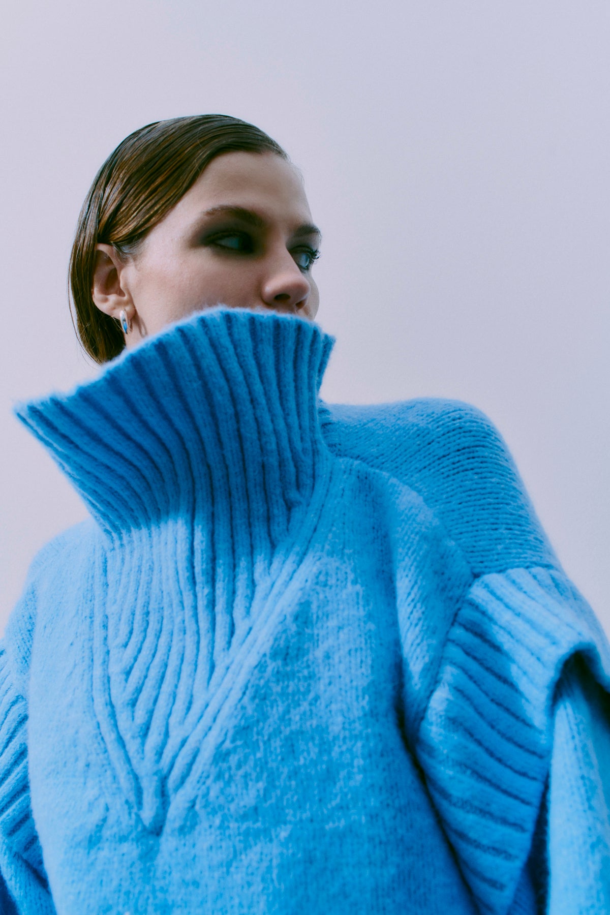 CMANDREA - STRICKPULLOVER IN BLAU