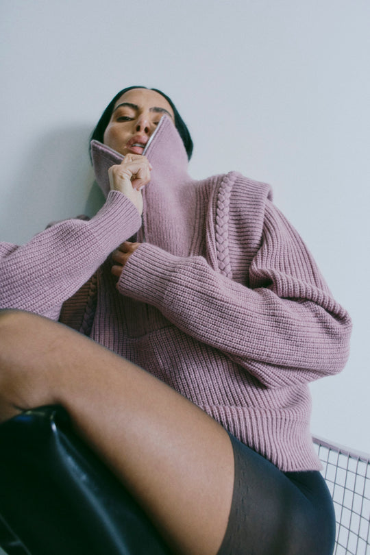 CMYARI - PULLOVER IN VIOLETT
