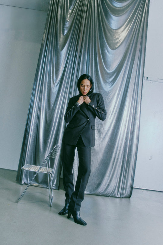 CMTAILOR – HOCHTAILLIERTE HOSE IN SCHWARZ