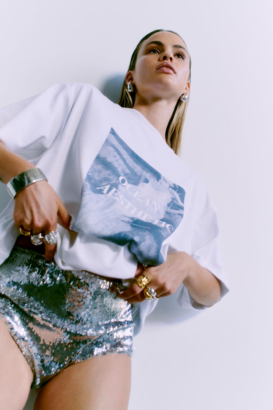 CMMUSE - T-SHIRT IN WEISS