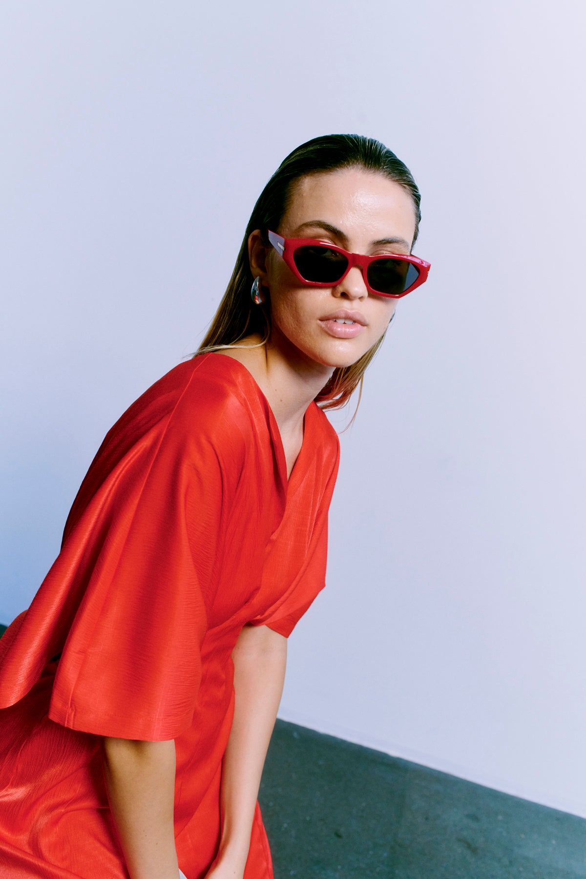 CMVIANNA - KLEID IN ROT