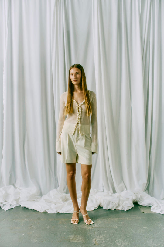 CMTAILOR - SHORTS IN WOLLWEISS