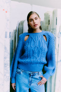 CMYARI - PULLOVER IN BLAU