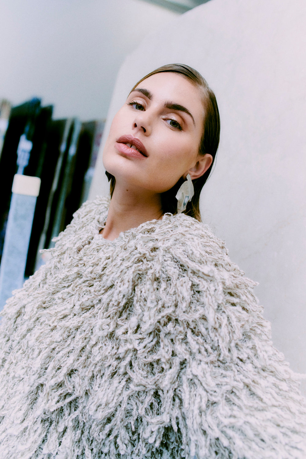 CMTANGLE - CARDIGAN IN BEIGE
