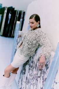 CMTANGLE - CARDIGAN IN BEIGE
