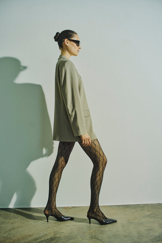 CMLOGO - NYLONSTRÜMPFE 40 DEN IN SCHWARZ