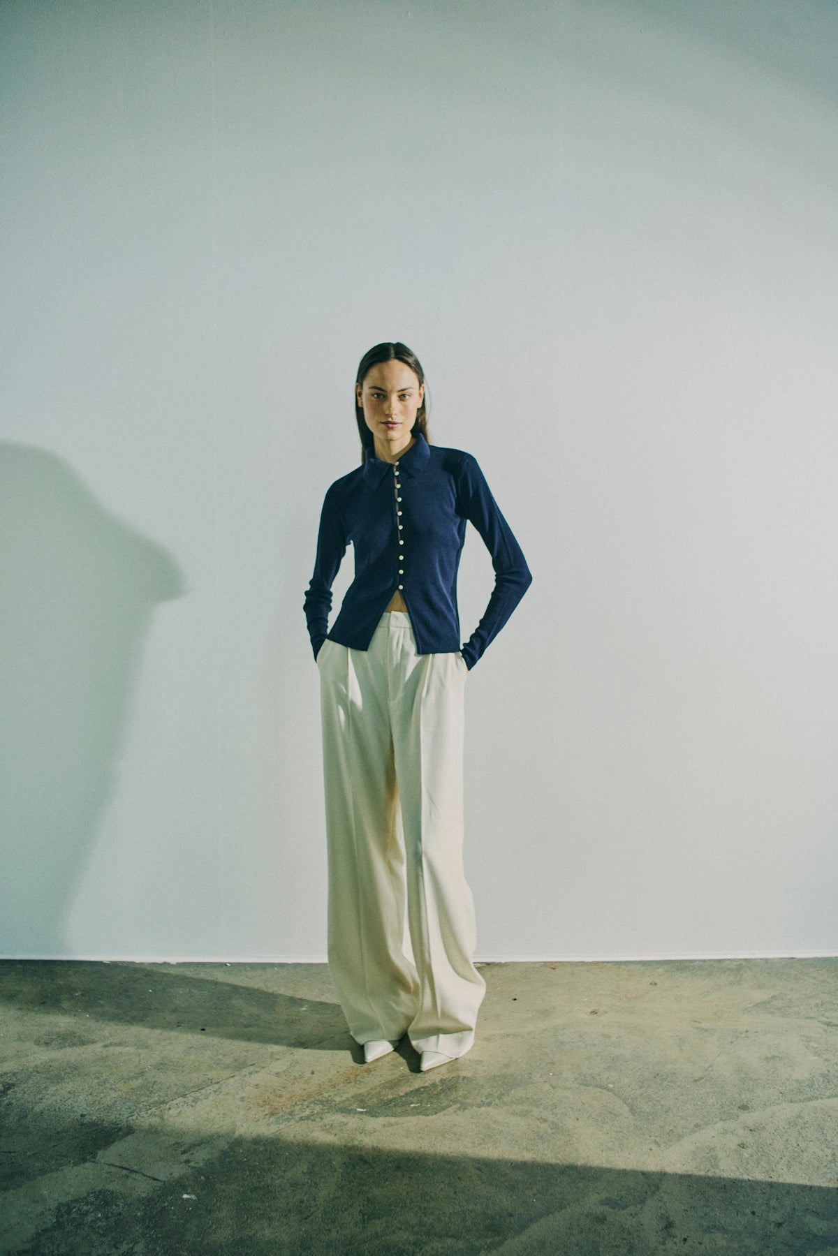 CMCONNIE – CARDIGAN MIT KNÖPFEN IN BLAU