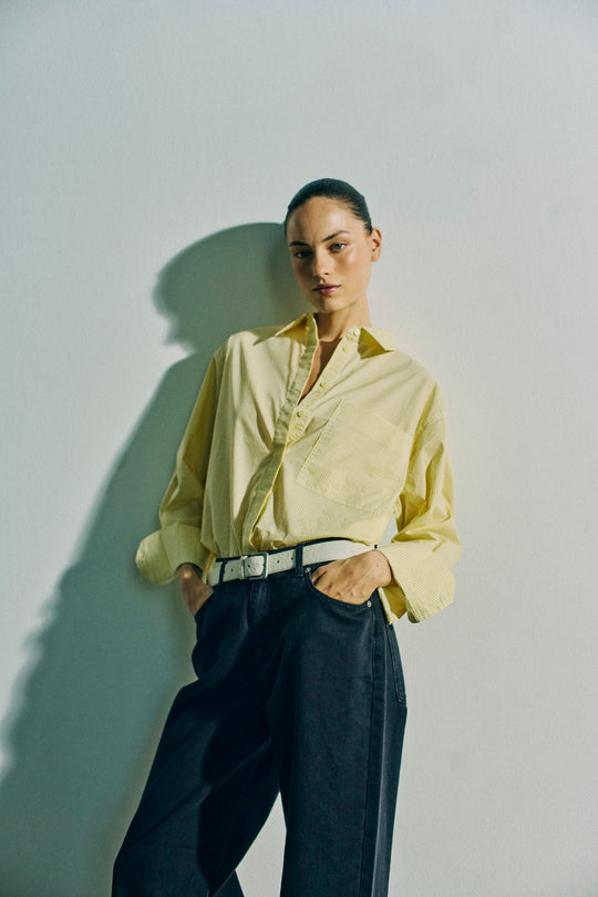 CMBLAIRE – OVERSIZED HEMD IN GELB