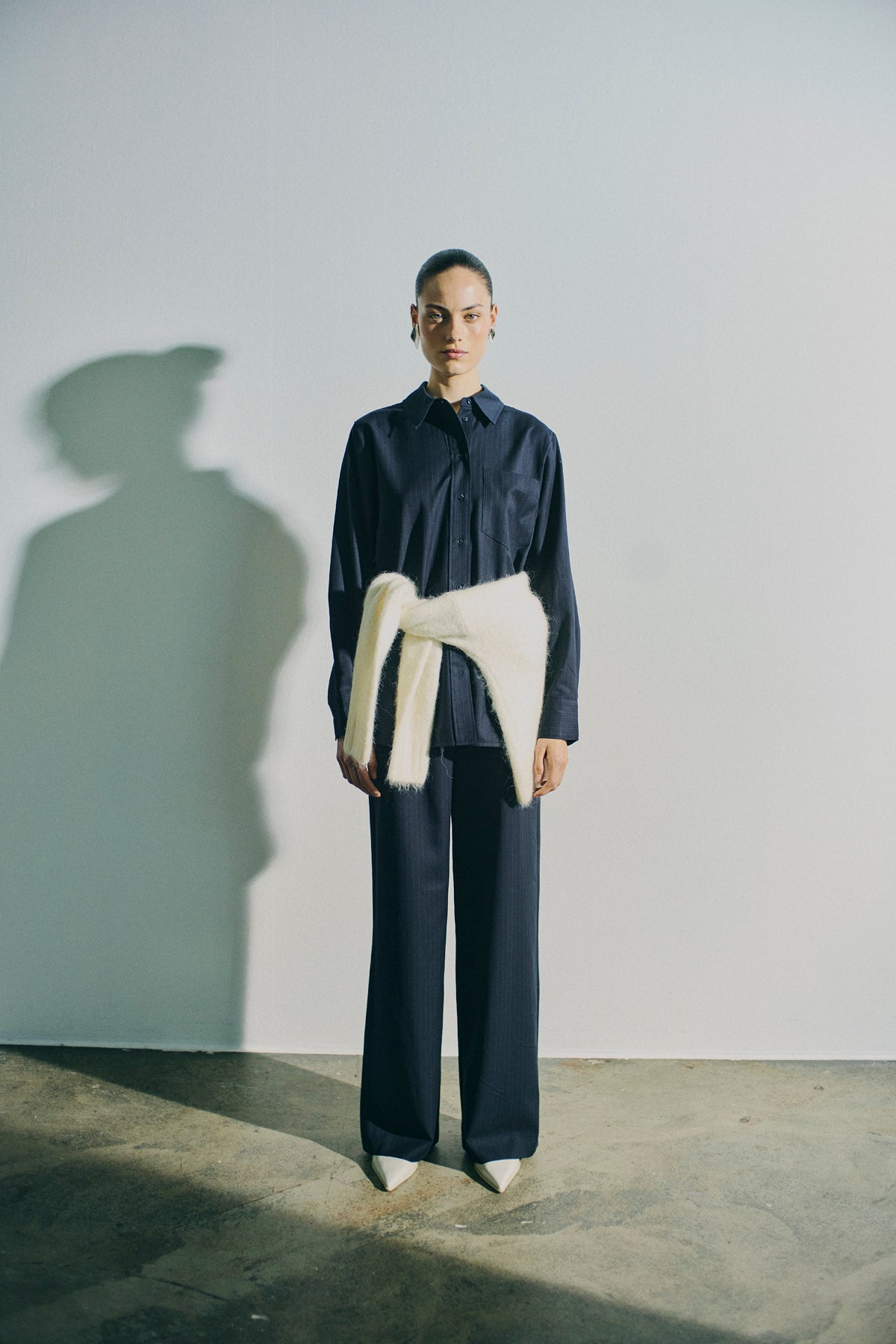 CMSTINA – HOCH TAILLIERTE HOSE IN BLAU