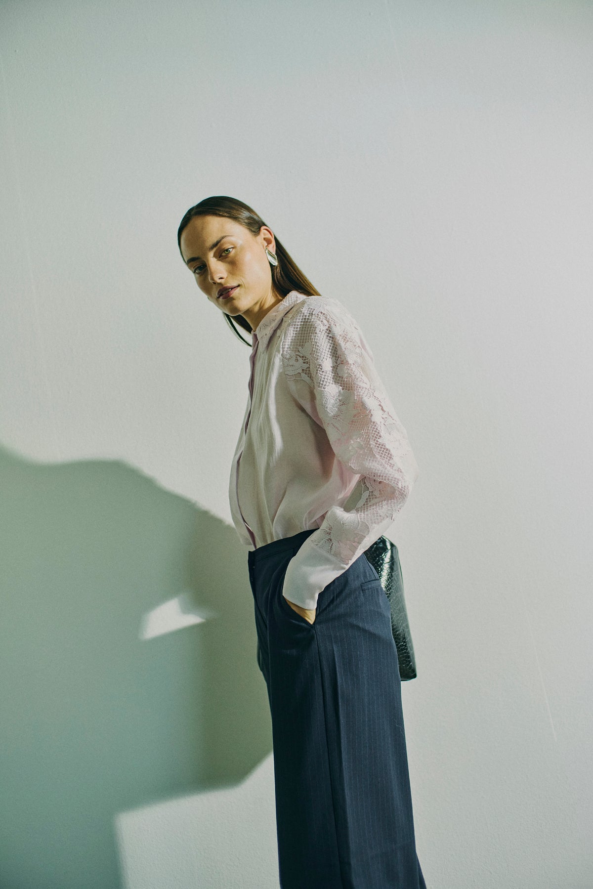 CMSTINA – HOCH TAILLIERTE HOSE IN BLAU