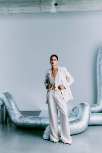 CMNATURE - HOSE IN BEIGE,WOLLWEISS