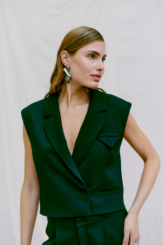 CMTAILOR - KURZE WESTE IN SCHWARZ