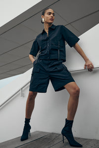 CMSARAH - CARGO SHORTS IN SCHWARZ