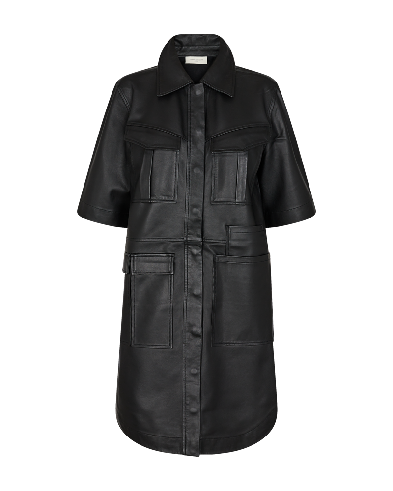 CMROYAL - LEDERKLEID IN SCHWARZ